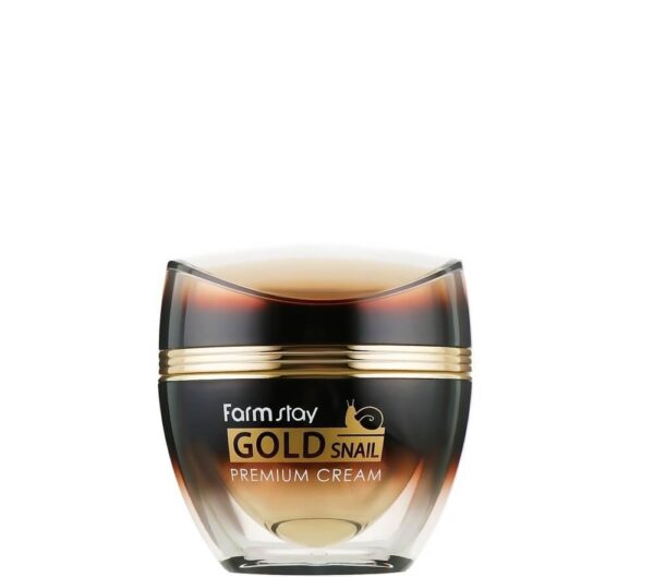 Crema pentru fata cu extract de melc, Gold Snail Premium, farmstay, 50ml - Imagine 1