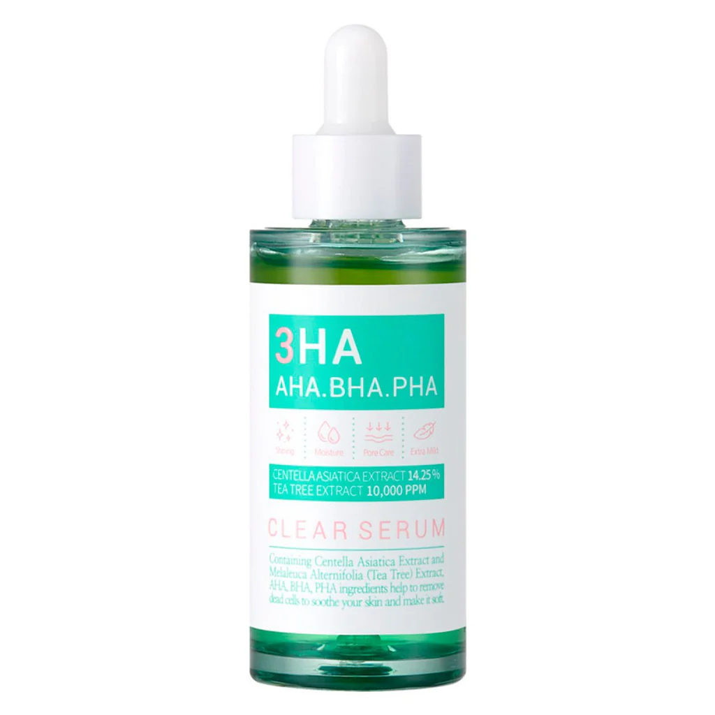 Ser facial cu trei tipuri de acizi, 3HA Clear, esfolio, 50ml