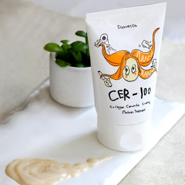 Mască regenerantă de păr cu proteine, CER-100 Collagen Ceramide Coating, Milky Piggy, Elizavecca, 100ml - Imagine 3