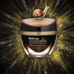 Crema pentru fata cu extract de melc, Gold Snail Premium, farmstay, 50ml - Imagine 2