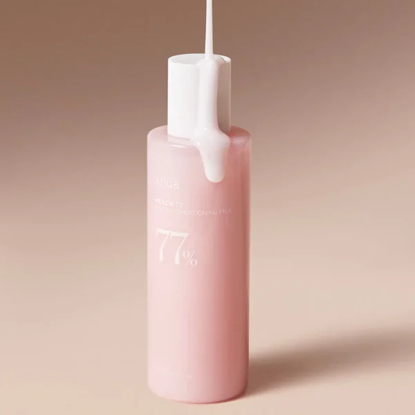 Lapte de față cu niacinamidă și piersică, Anua, Peach 77 Niacin Conditioning Milk, 150ml - Imagine 5