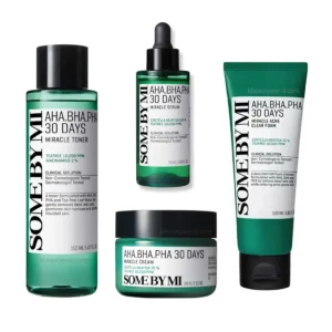 Set ingrijire faciala, AHA. BHA. PHA 30 Days Miracle AC SOS, SOME BY MI, 4 piese