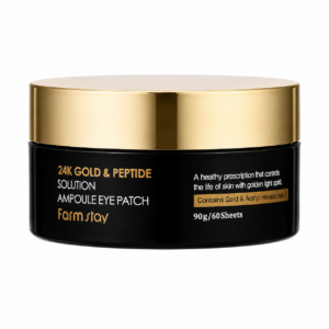 Farmstay – 24K Gold & Peptide Solution Ampoule Eye Patch, 60 patches