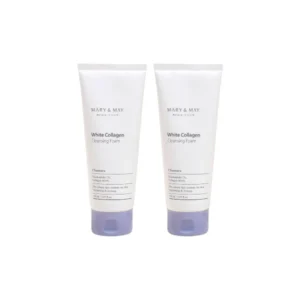 Set duo White Collagen Cleansing Foam, MARY&MAY, 2 piese