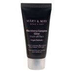 Masca de față vegană Blackberry Complex Glow Wash-Off, MARY&MAY, 30g - Imagine 1