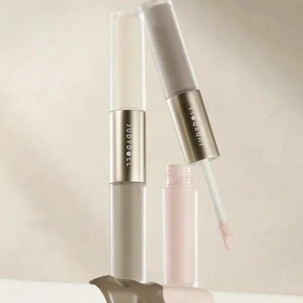 Iluminator si contur fata, Highlighter & Contour Duo, Judydoll, Cold, 4.8g - Imagine 3