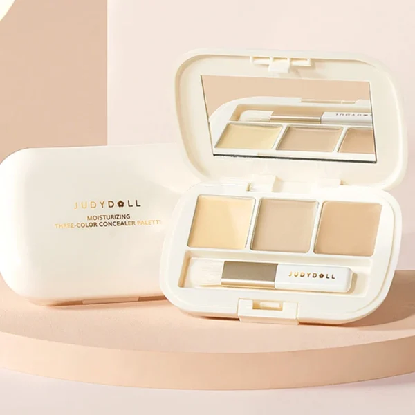 Paletă machiaj tip concealer cu trei nuanțe, Judydoll - Imagine 3