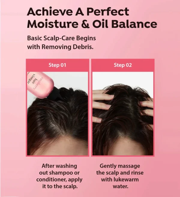 A'pieu - Raspberry Vinegar Hair Shampoo, 500ml - Imagine 2
