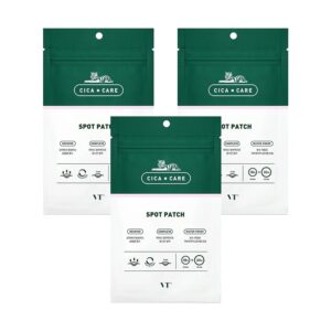 Set 3 pachete plasturi pentru acnee, Cica Spot Patch, VT Cosmetics, 144 buc