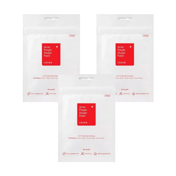 Set 3 pachete plasturi pentru acnee, Acne Pimple Master, COSRX, 72 buc - Imagine 1
