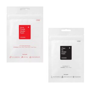 Set plasturi pentru acnee, Acne Pimple 24buc și Clear Fit Master Patch 18buc, COSRX