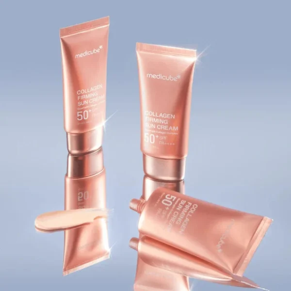 Medicube - Crema protectie solara, Collagen Firming Sun Cream 50+SPF PA++++ 50ml - Imagine 4