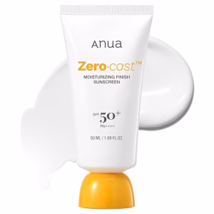 Crema protectie solara, Zero-cast Moisturizing Finish Sunscreen, Anua, 50ml