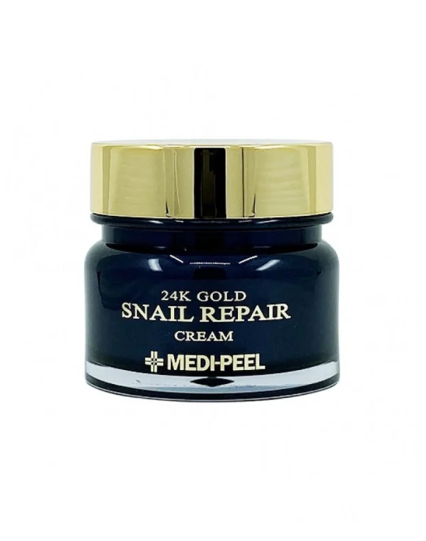 Crema reparatoare cu mucina de melc si aur, 24k Gold Snail Repair Cream, Medi-Peel, 50ml - Imagine 1