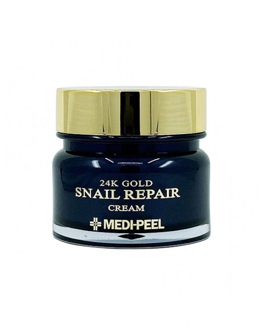 Crema reparatoare cu mucina de melc si aur, 24k Gold Snail Repair Cream, Medi-Peel, 50ml