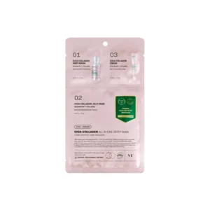 Masca faciala cu colagen in 3 pasi, Cica Collagen All in One 3-step nourishing, VT Cosmetics