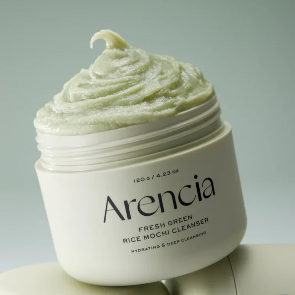 Arencia - Spuma de curatare faciala cu mochi de orez, Fresh Green Rice Mochi Cleanser, 120g - Imagine 2