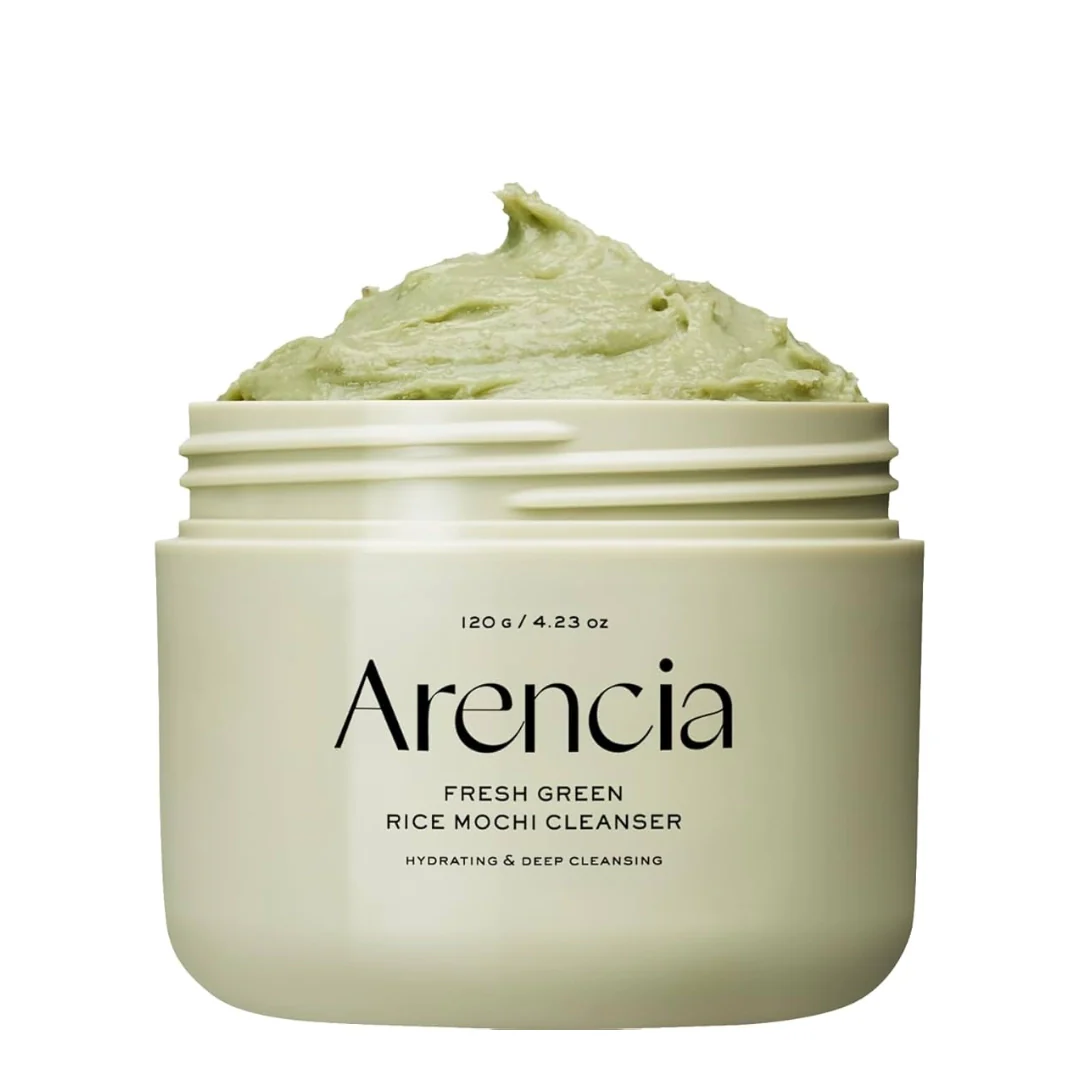 Spuma de curatare faciala cu mochi de orez, Fresh Green Rice Mochi Cleanser, Arencia, 120g