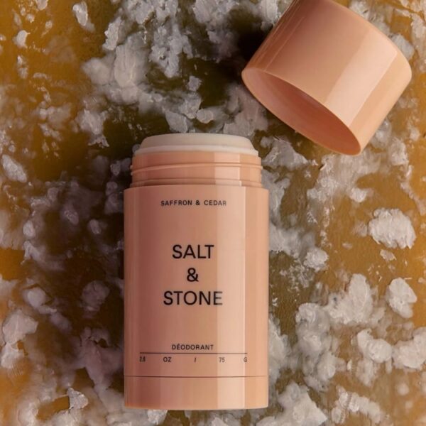 SALT & STONE - Deodorant natural cu Saffron & Cedar, 75g - Imagine 2