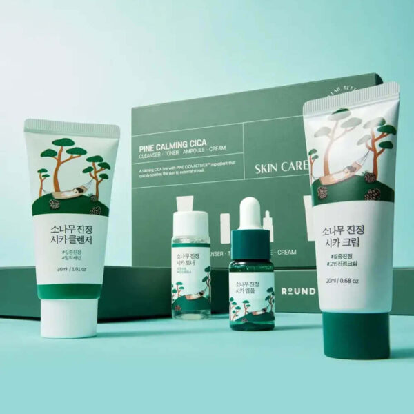 Set ingrijire faciala Pine Calming Cica Trial Kit, Round Lab - Imagine 2
