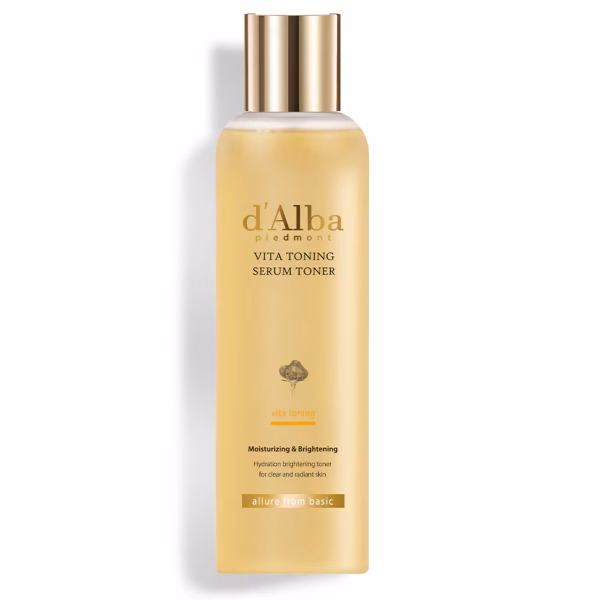 Toner pentru stralucire si tonifiere, Vita toning serum toner, d’alba, 180ml - Imagine 1