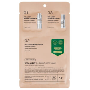 Masca faciala pentru luminozitate in 3 pasi, Vita-Light All In One 3Step Mask, VT Cosmetics