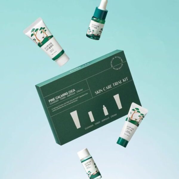 Set ingrijire faciala Pine Calming Cica Trial Kit, Round Lab - Imagine 3