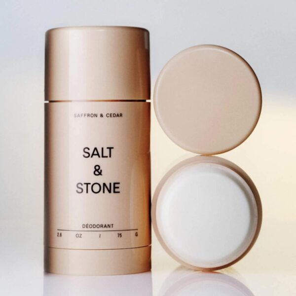 SALT & STONE - Deodorant natural cu Saffron & Cedar, 75g - Imagine 4