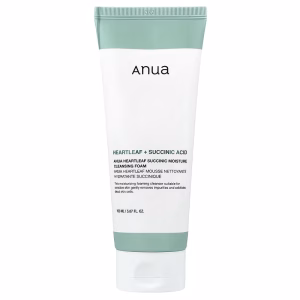 Spuma de curatare, Heartleaf Succinic Moisture Cleansing Foam, Anua, 150ml