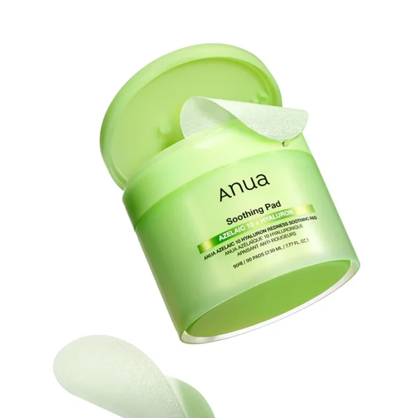Paduri faciale, Azelaic Acid 10 Hyaluron Redness Soothing Pad 230ml, Anua, 90buc - Imagine 3