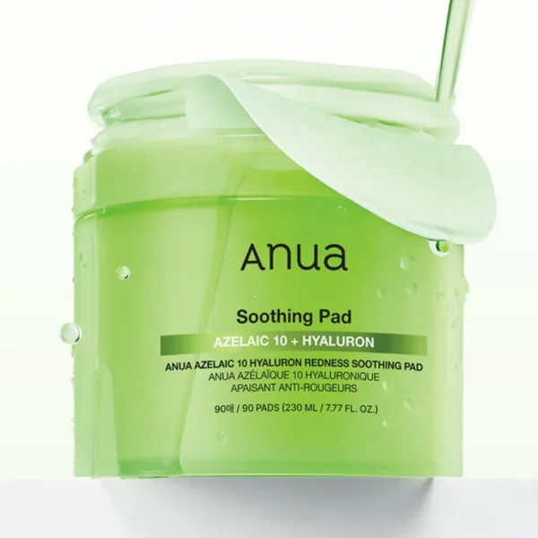 Paduri faciale, Azelaic Acid 10 Hyaluron Redness Soothing Pad 230ml, Anua, 90buc - Imagine 2