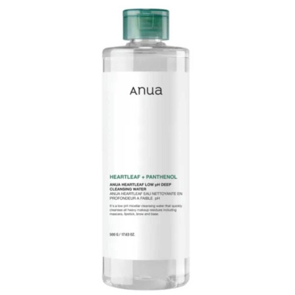 Anua Heartleaf Low pH Deep Cleansing Water, 500ml - Imagine 1