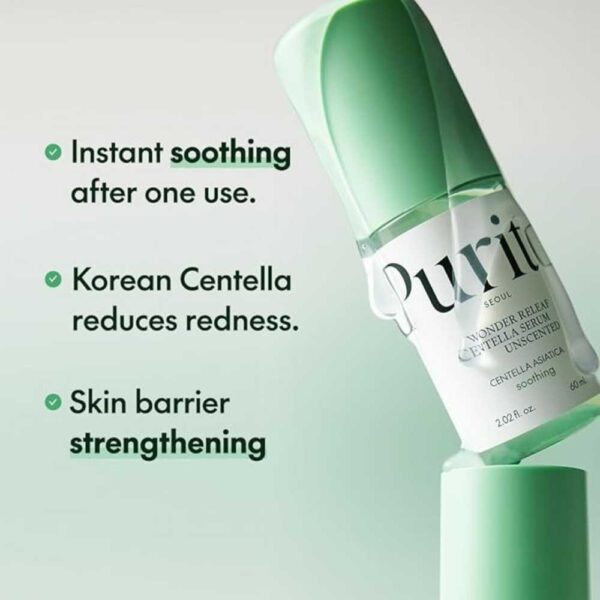PURITO – Wonder Releaf Centella Serum Unscented, 60ml - Imagine 3
