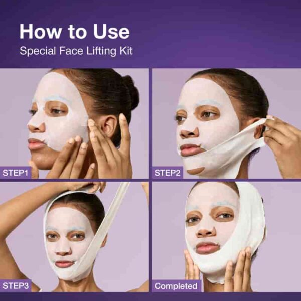 Numbuzin - No. 9 NAD+ BIO Lifting-sil Full Face Mask Set, 4 pieces - Imagine 3