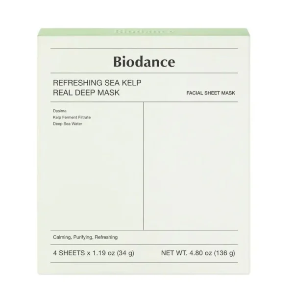 Biodance – Refreshing Sea Kelp Real Deep Mask 1 Box (34g*buc) - Imagine 1