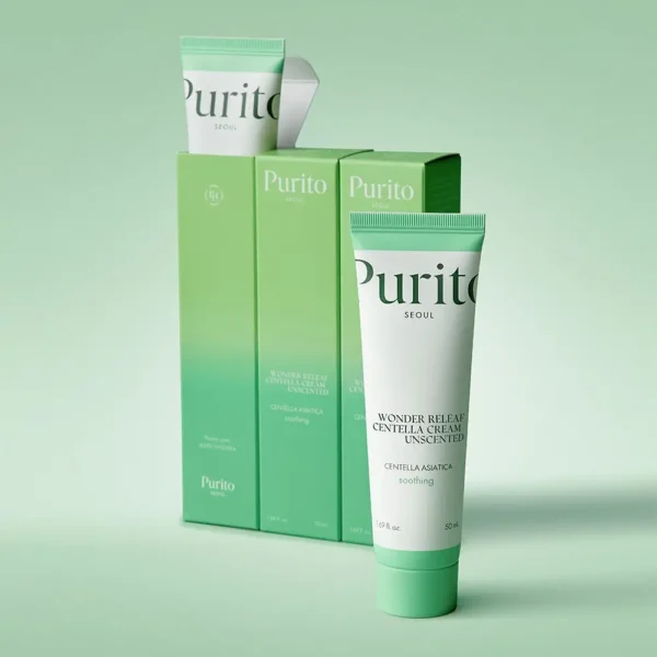 PURITO – Wonder Releaf Centella Cream Unscented, 50ml - Imagine 3