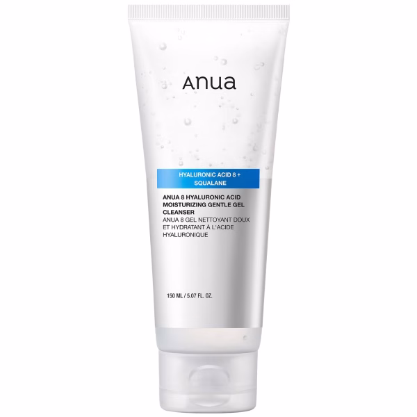 ANUA – 8 Hyaluronic Acid Moisturizing Gentle Gel Cleanser – 150ml - Imagine 1