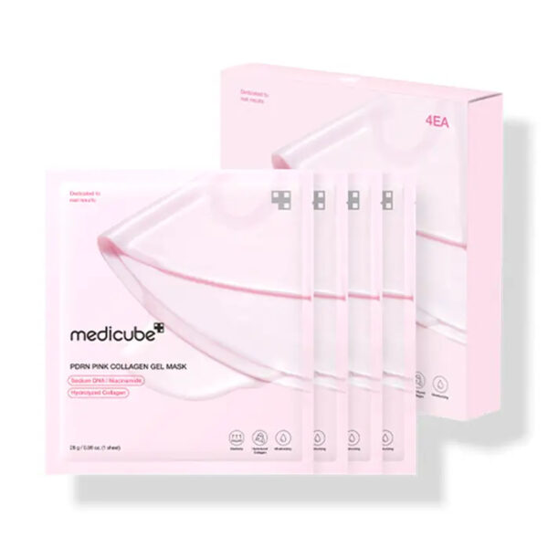 Medicube - Pink Collagen Gel Mask (4 buc * 28 g) - Imagine 1