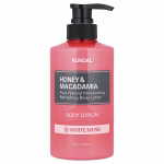 KUNDAL – Honey & Macadamia Pure Body Lotion, White Musk, 500ml - Imagine 1