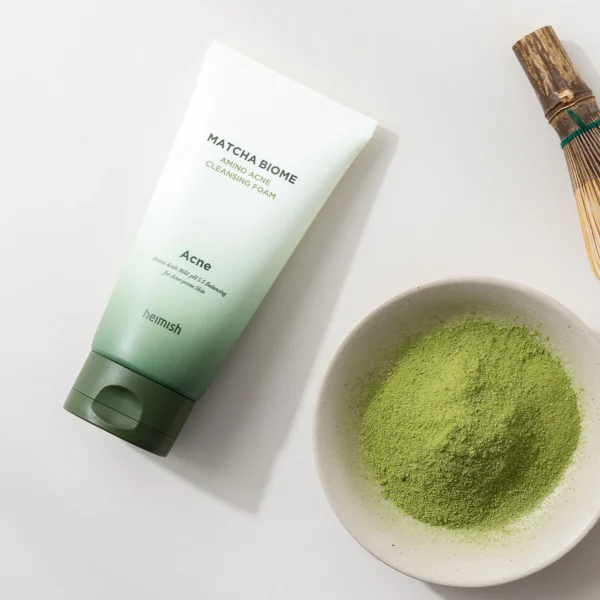 HEIMISH - Matcha Biome Amino Acne Cleansing Foam, 150g - Imagine 3