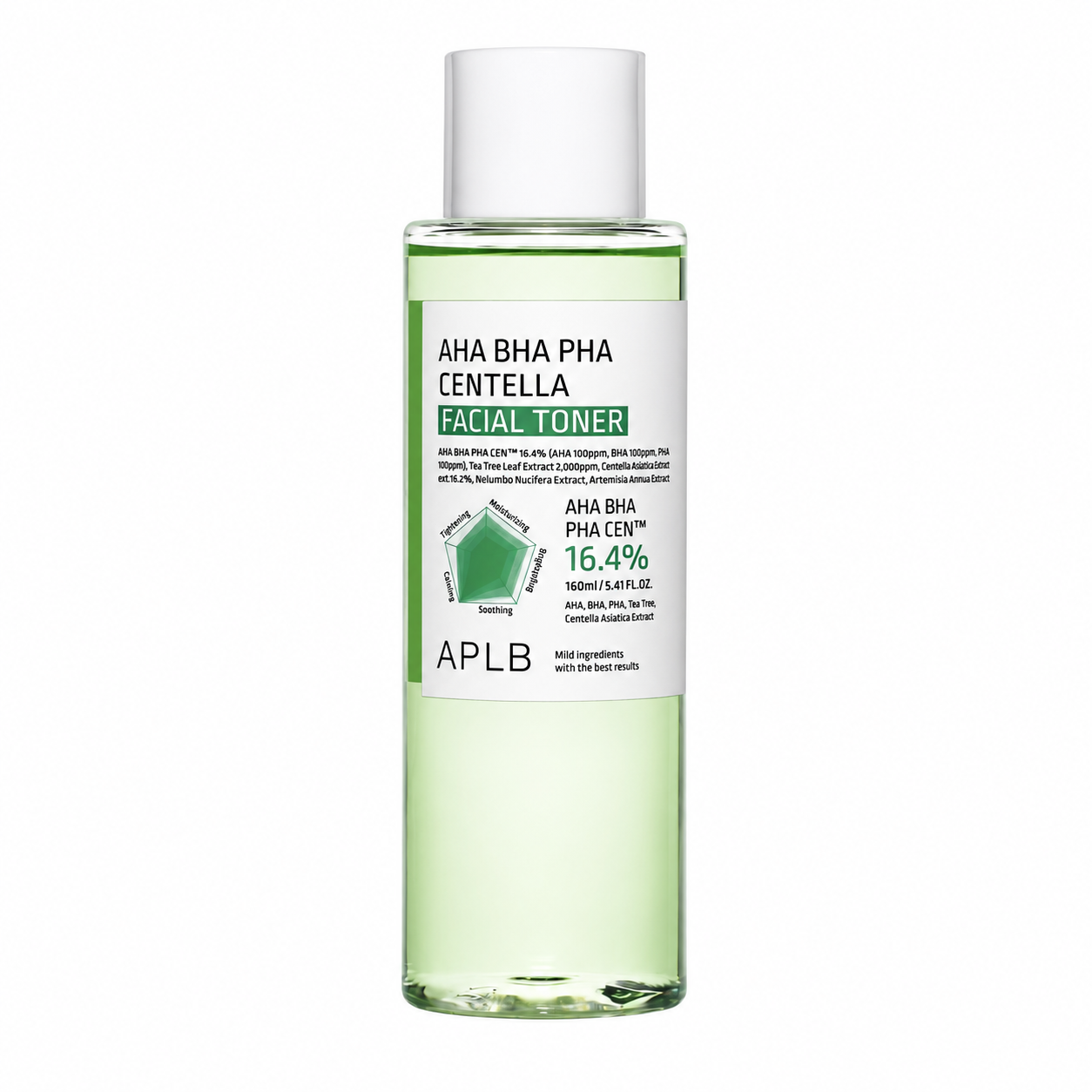 APLB - AHA BHA PHA Centella Facial Toner, 160ml