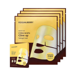 EQQUALBERRY - Collagen Glow Up Hydrogel Mask, 4ea