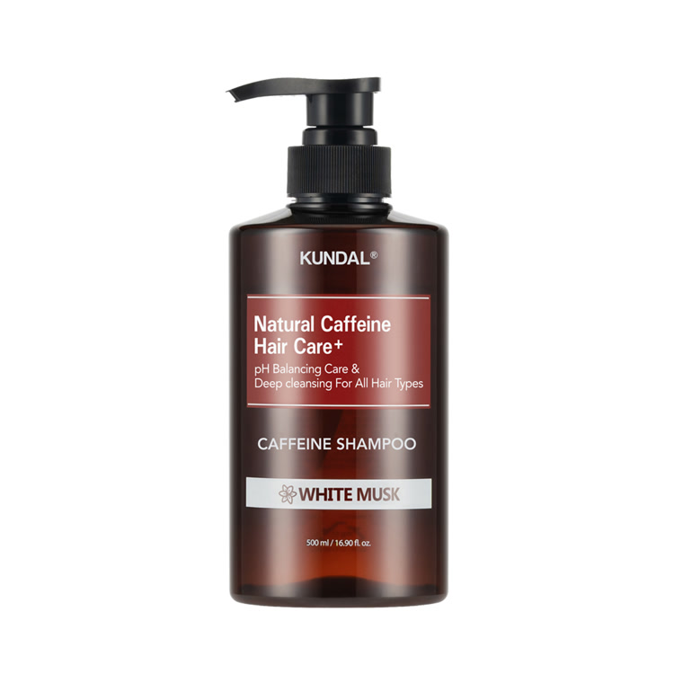 KUNDAL – Șampon Caffeine, White Musk, 500ml