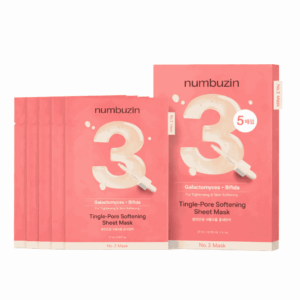 Numbuzin - No. 3 Tingle Pore Softening Sheet Mask, 1 Box, 5ea
