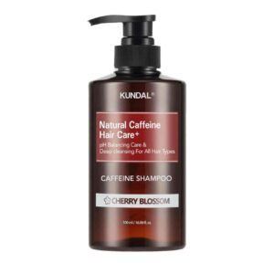 KUNDAL – Caffeine Shampoo, Cherry Blossom, 500ml