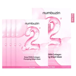 Numbuzin - No.2 Rose PDRN Collagen Plumping Sheet Mask - 5ea