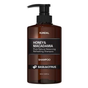 KUNDAL – Honey & Macadamia Nature Shampoo, Basil & Citrus, 500ml