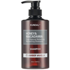 KUNDAL - Honey & Macadamia Nature Shampoo, Amber Vanilla,  500ml