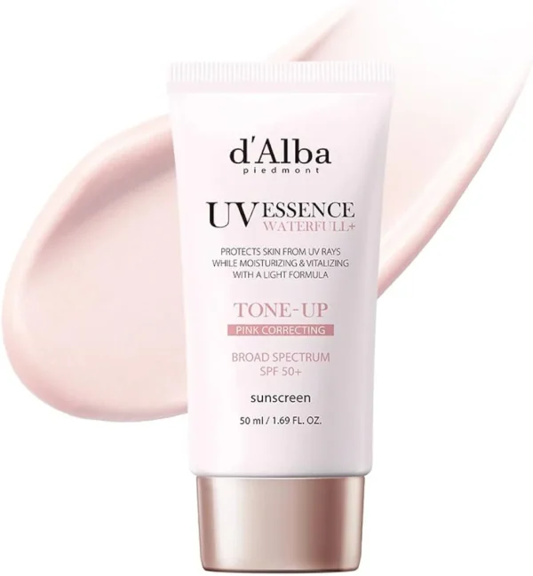 d'Alba - Waterfull Tone-up Sunscreen, Pink Correcting, 50ml - Imagine 1