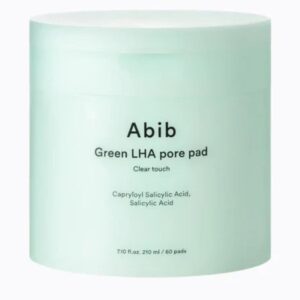 Abib - Green LHA Pore Pad Clear Touch, 60 pads, 210ml